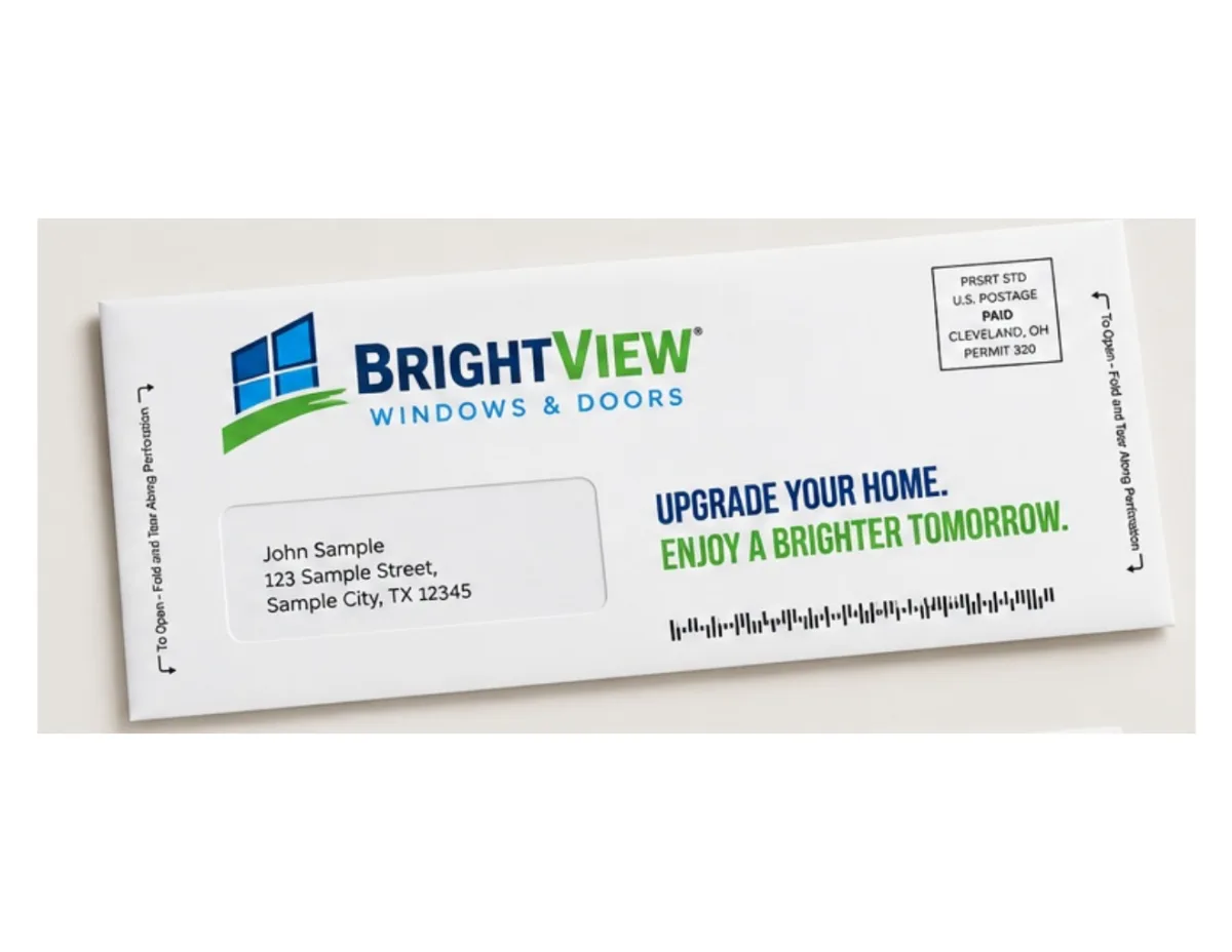Home Improvement snap pack mailer design example