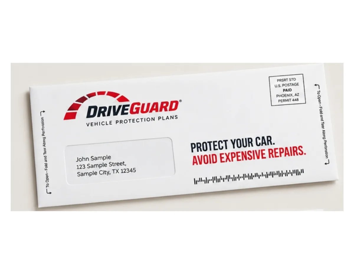 Two panel snap pack mailer printed sample